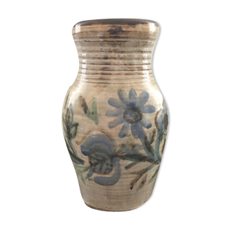 XL vase with floral decoration