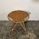 Vintage rattan coffee table.