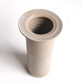 Vintage roll vase gray-beige tone