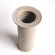 Vase rouleau vintage ton gris-beige
