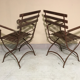 Paire fauteuils de jardin pliants