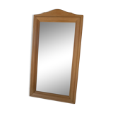 Rectangular mirror solid sandblasted beech 43x76cm