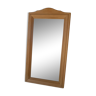 Miroir rectangulaire hêtre massif sablé 43x76cm
