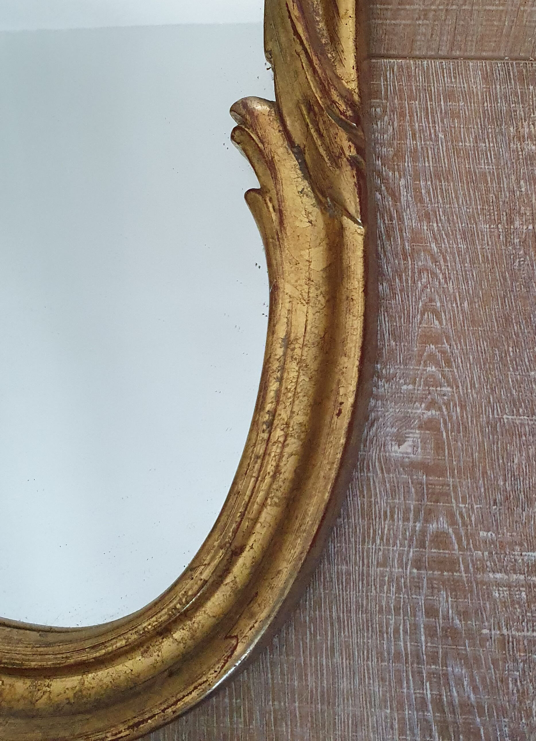 Miroir en bois et stuc 99x68cm