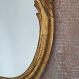 Wooden and stucco mirror 99x68cm
