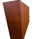 Vintage wall display cabinet in shallow wood / wall cabinet / shelf