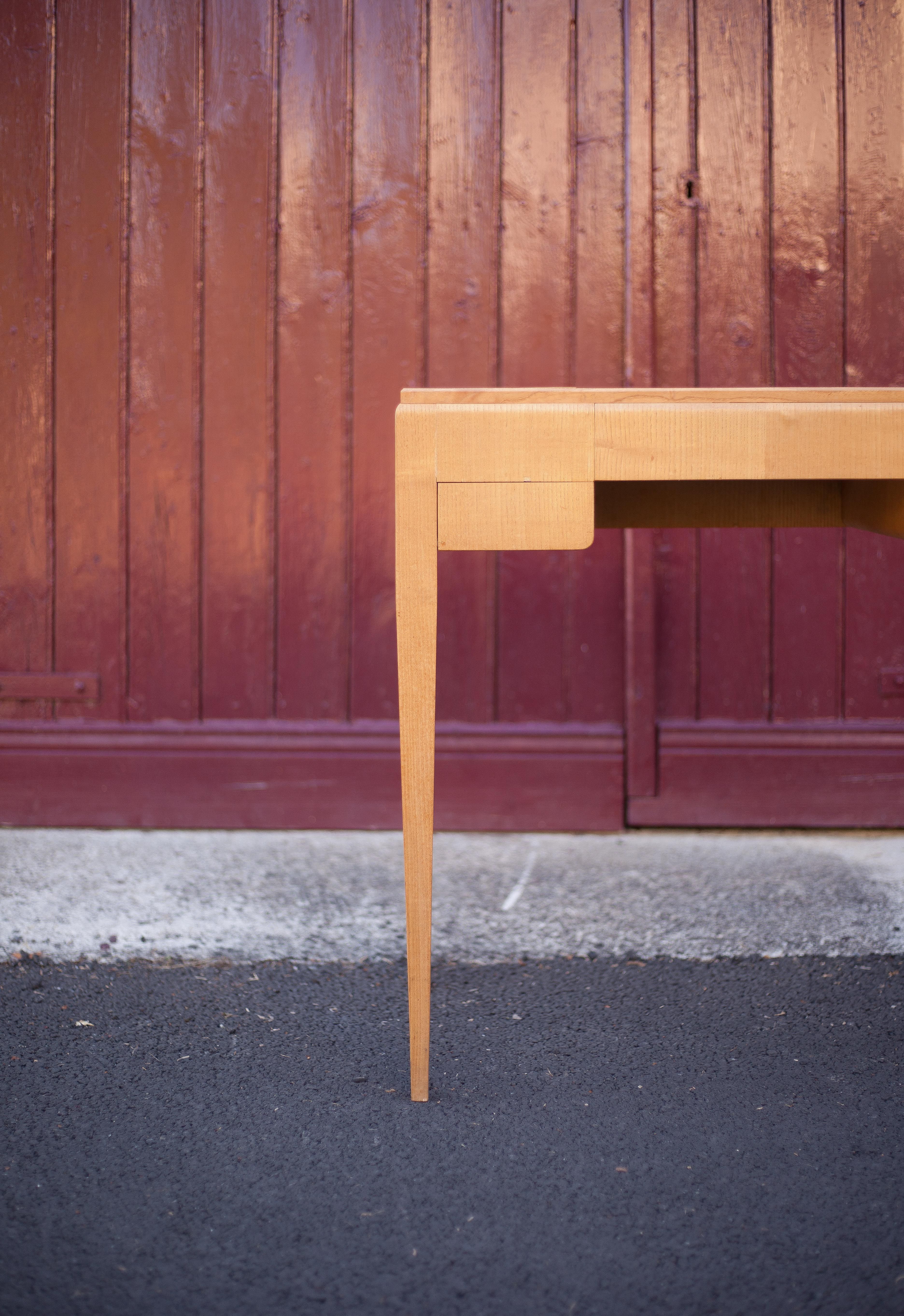 Wood desk, wood console