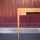 Wood desk, wood console