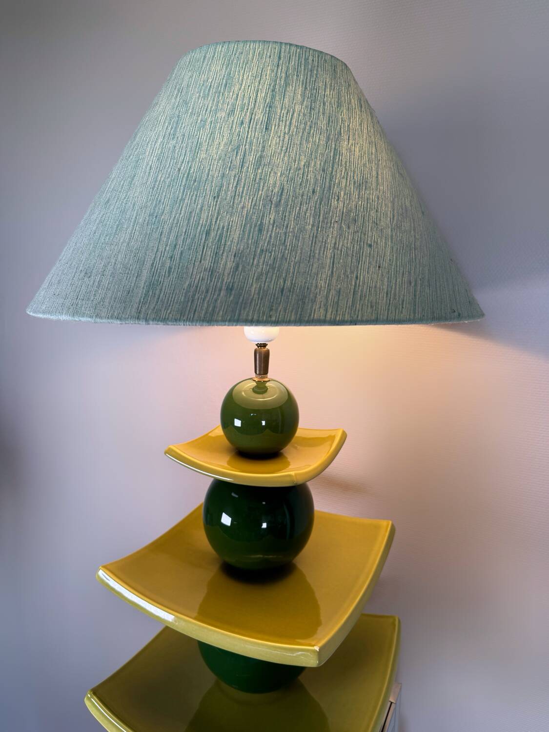 Large ceramic lamp from Albret from the 90s
