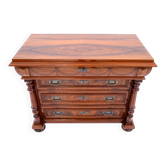 Antique walnut chest of drawers, Northern Europe, circa 1900.