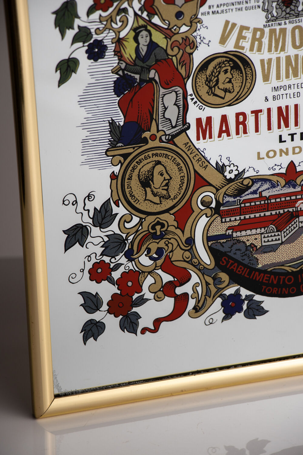 Martini vintage advertising mirror