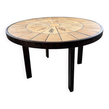 Herbier Capron ceramic dining table