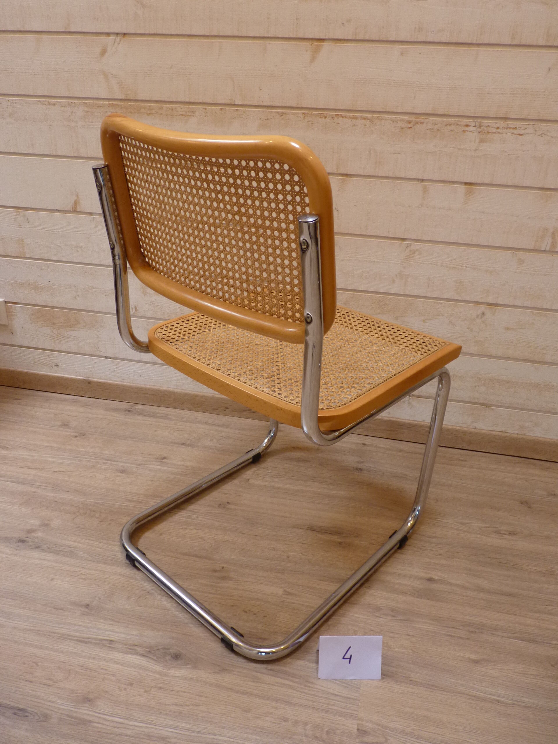 Eight chairs "Cesca B32" by Marcel Breuer