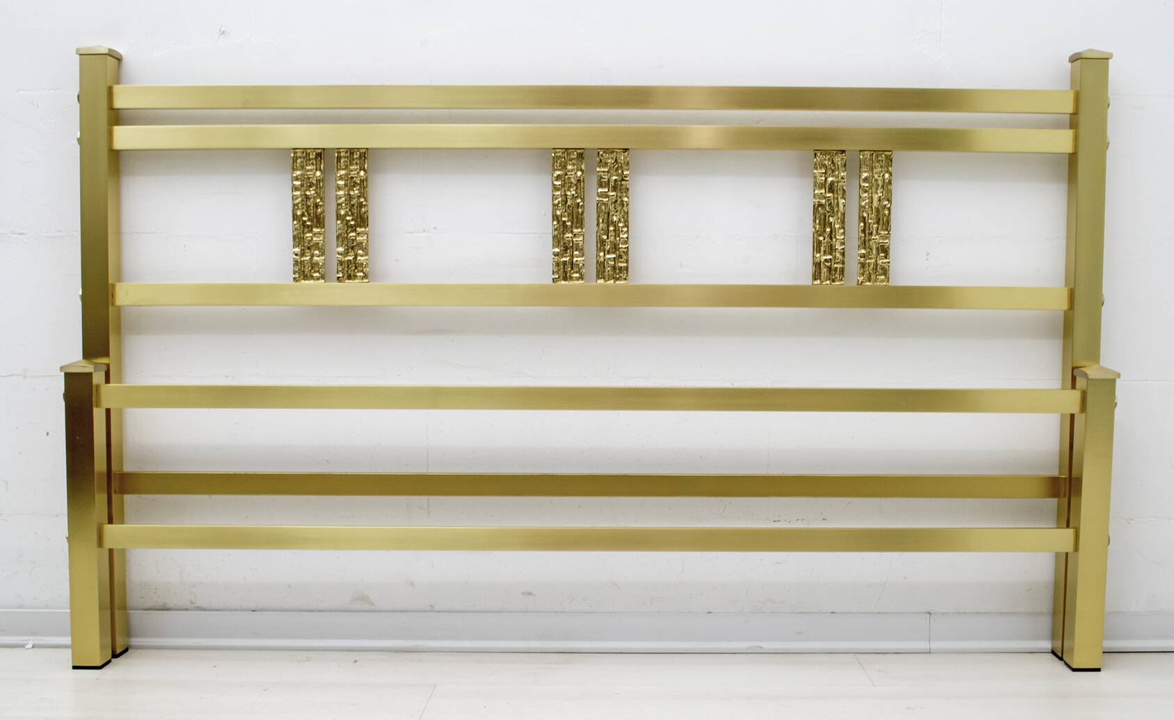 Mid-Century Modern Italian Gold Brass and Bronze Double Beb, 1970