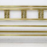 Mid-Century Modern Italian Gold Brass and Bronze Double Beb, 1970