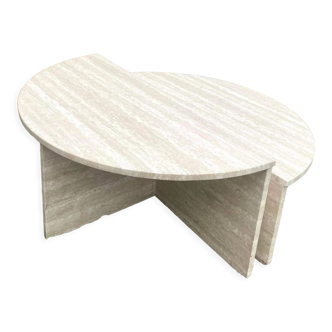 Table basse en travertin, Up&up ronde