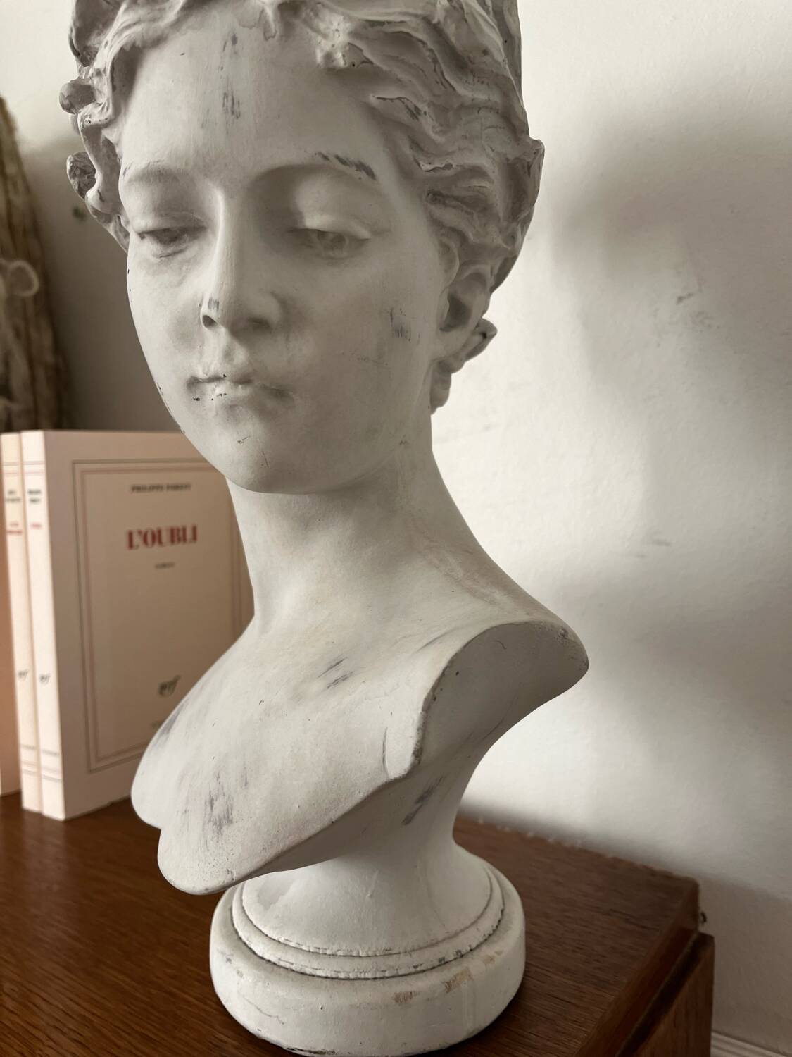 Buste antique en bois