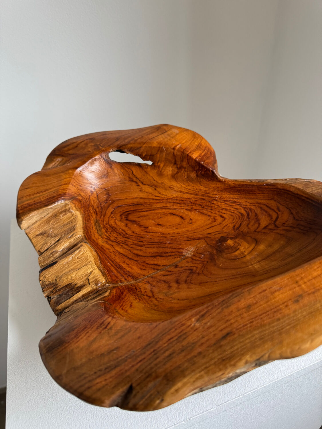 Organic Handcarved Large Teak Root Bowl