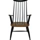 Vintage easy chair with high back and armrest from the 60s
