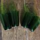 Un lot de 4 grands verres Vereco vert vintage