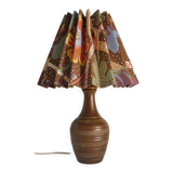 Brown Stoneware Table Lamp, Model number 59617, by Scheurich West Germany 1960s