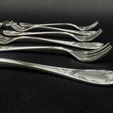 Lot de 12 fourchettes à huîtres Christofle modèle Marly – neuves sous blister, boîte d’origine scellée