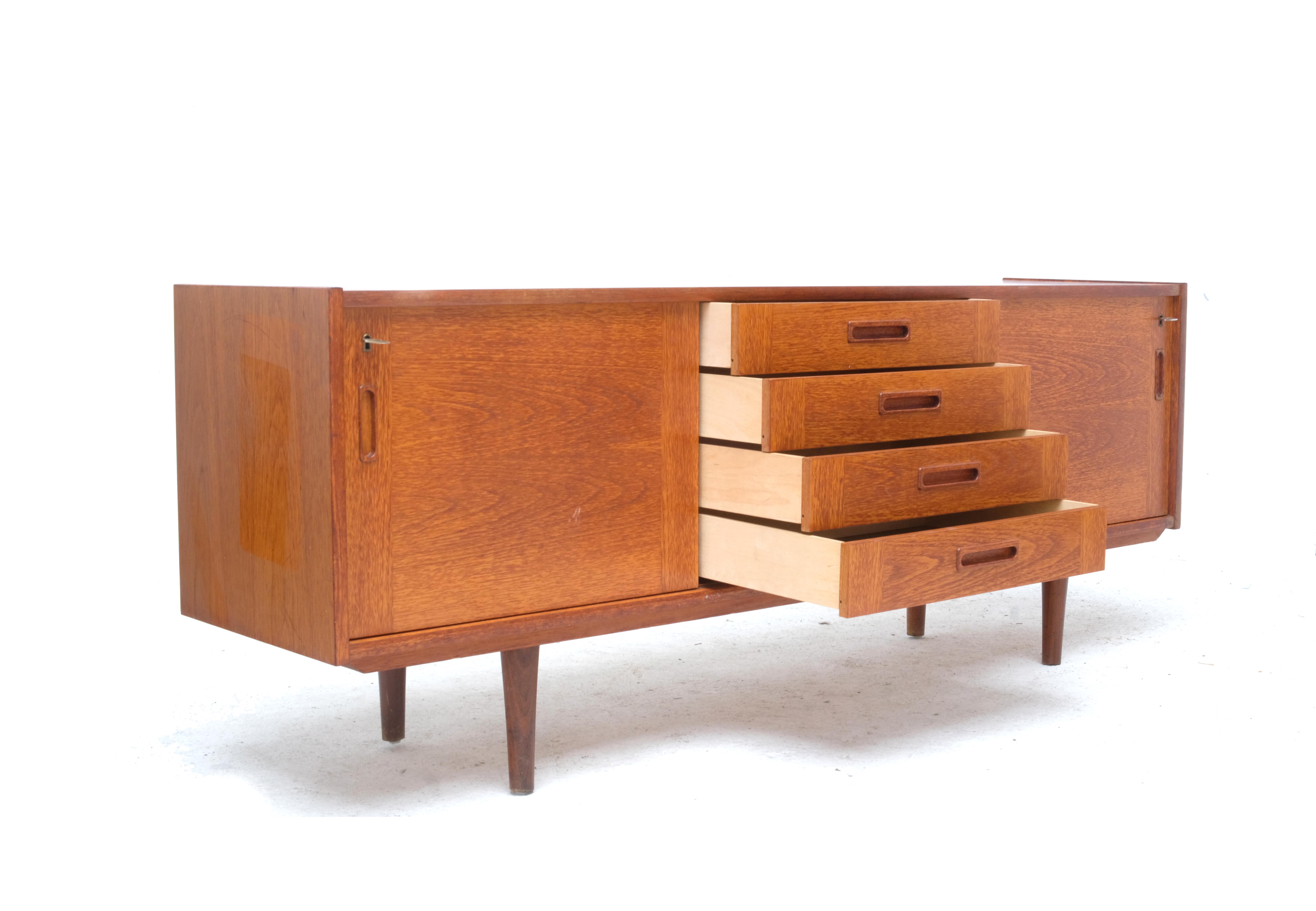 Enfilade danoise en teck de Clausen & Son, 1 960's