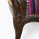Pair of antique wooden armchairs, Louis-Philippe style.