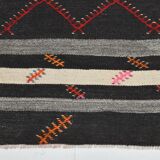 7x10 Contemporary Striped Kilim Area Rug, 204x300Cm