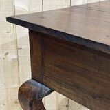 18th century English rustic console in chestnut and cherry
