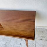 Mahogany dining table with extension cords