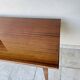 Mahogany dining table with extension cords