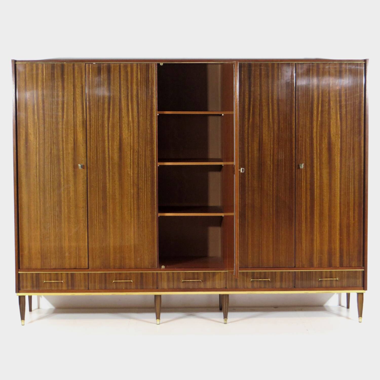 Vintage wardrobe in mid-century modern design, 1960s
