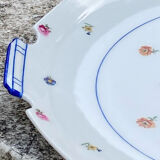Plat petites fleurs en porcelaine de Limoges