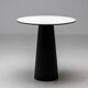 Dining table Container Marcel Wanders, black base and white top.