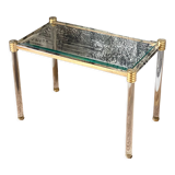 Glass and plexi side table 1980