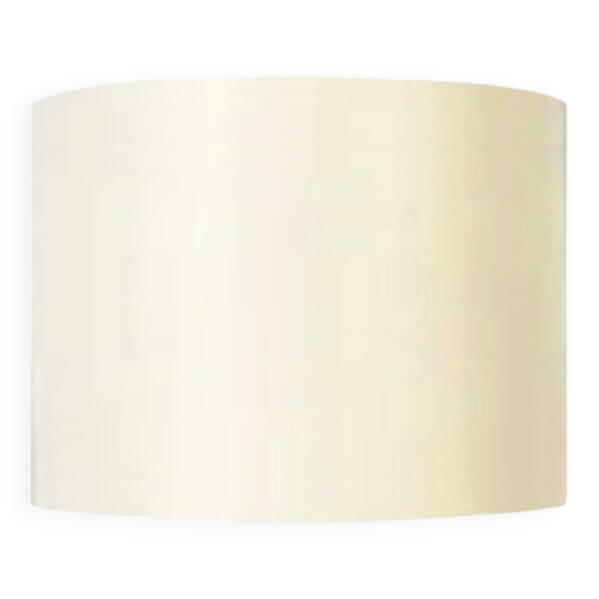 Plain chintz ivory oval lampshade H30 L35x25