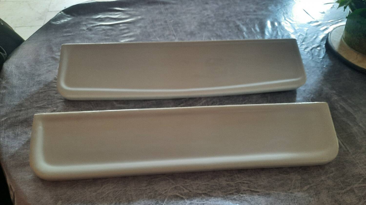 Porcelain bathroom shelf