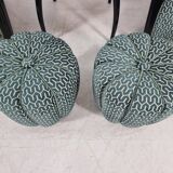 H 269 Lounge Chairs, table and poufs by Jindřich Halabala for Up Zavody, 1940s, Set of 5