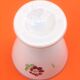 Duo de coquetiers  Porcelaine blanche à décor floral