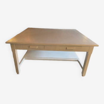 White patinated table