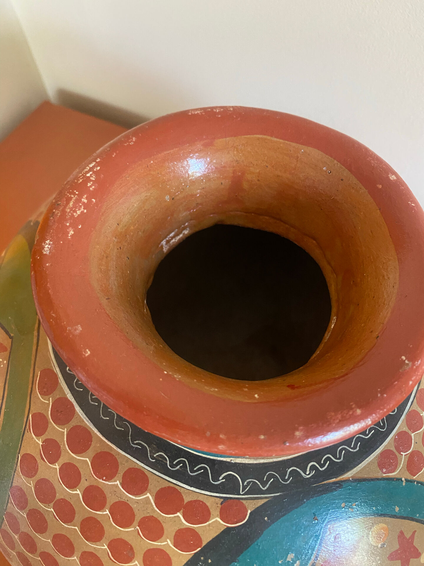 Vintage 90's Mexican ceramic vase