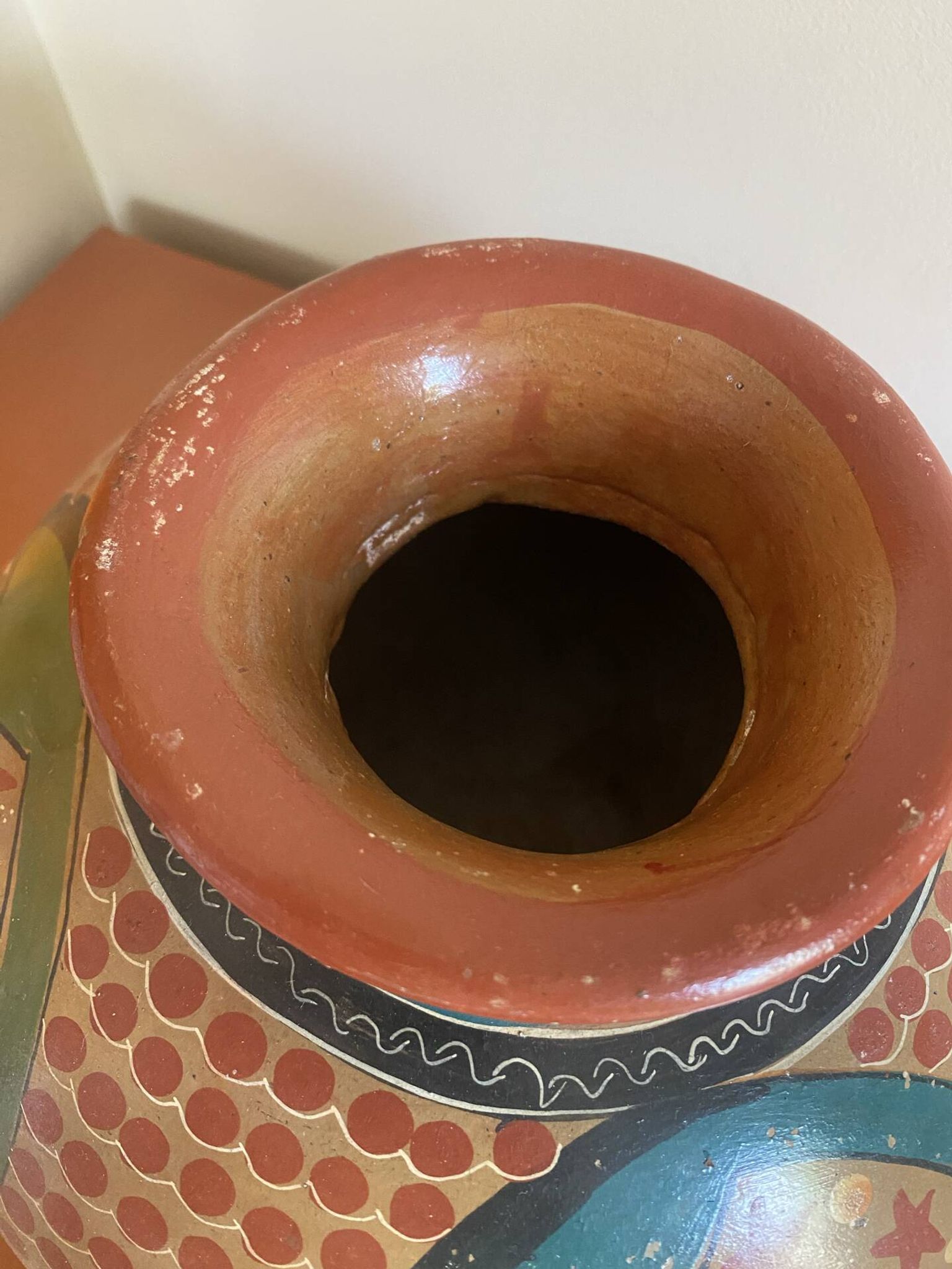 Vintage 90's Mexican ceramic vase