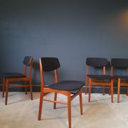 4 Scandinavian chairs by Bundgaard Rasmussen for Thorso Stolefabrik 1960