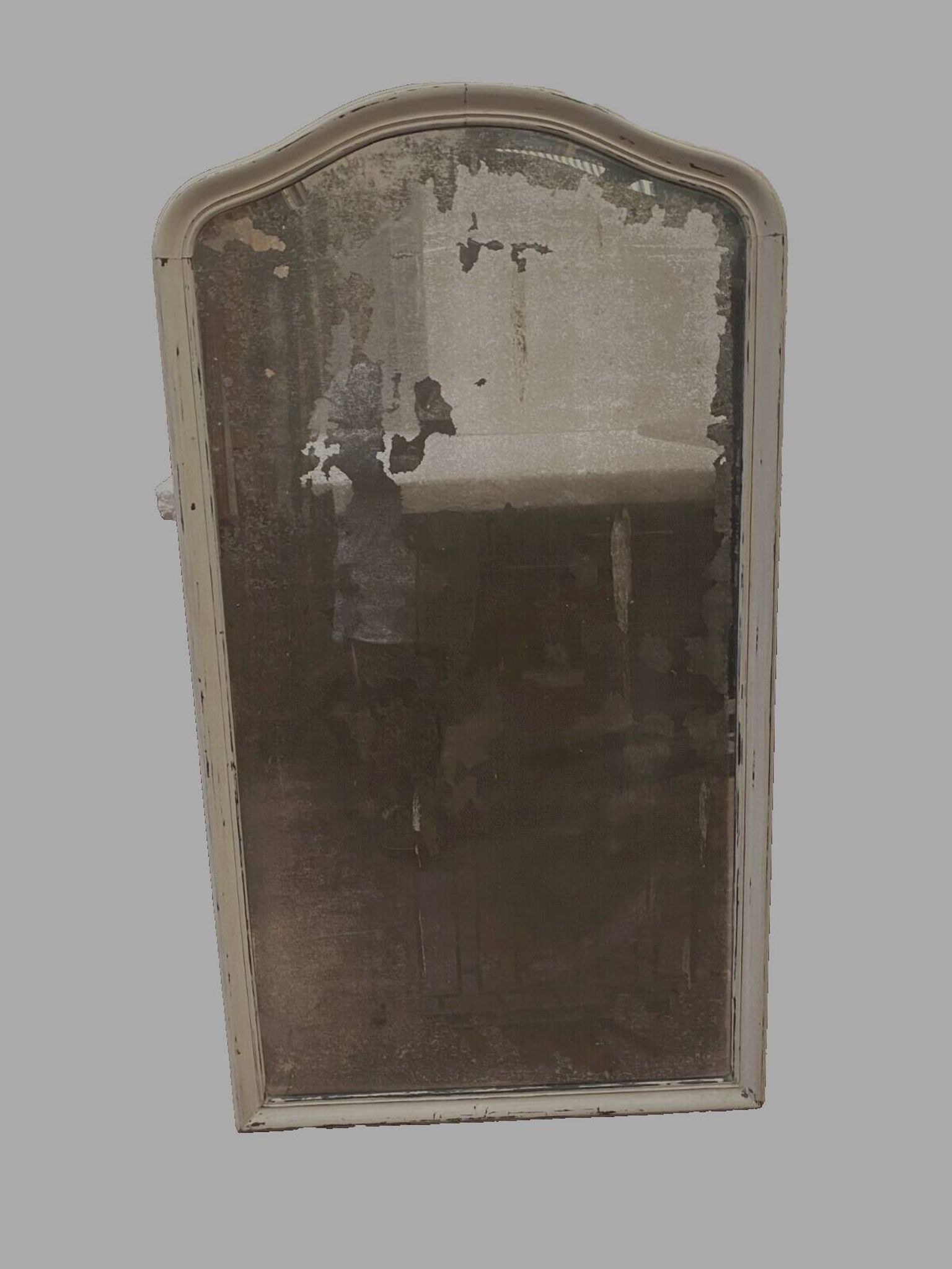 Louis Philippe mirror in wood and patinated stucco 19th century