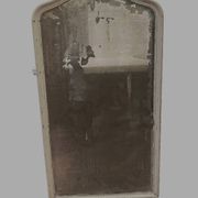 Louis Philippe mirror in wood and patinated stucco 19th century