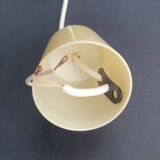 Vintage blue opaline glass pendant light