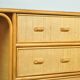 Vintage BAMBOO Writer’s Desk with Drawers, Italy 1980