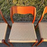 4 Niels Otto Møller chairs model 71