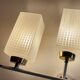 Pair of vintage architectural wall lights, 1960s